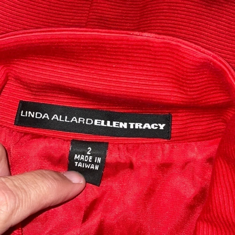 Linda Allard Ellen Tracy Red Jacket, Size 2
